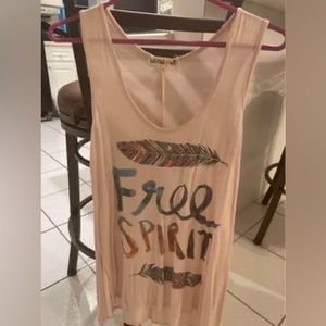XS juniors free spirit sleeveless top
